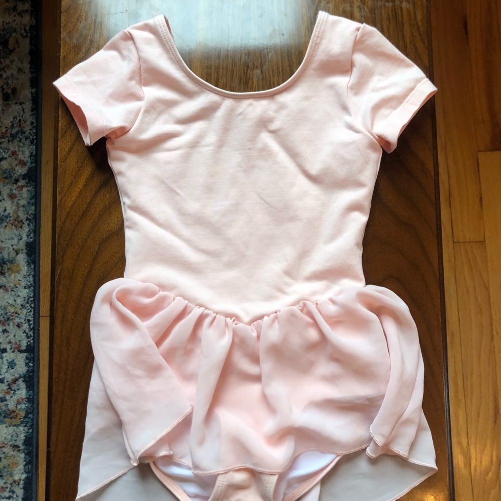 EUC Set of 2 Bloch Girls Dance Leotards. Pink and Black